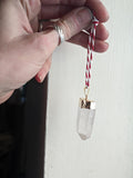 Quartz Crystal Point Ornament (Silver/Gold)