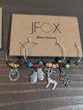 Holiday/Winter Mix Wine Charms (set of 4)