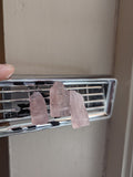 Rose Quartz Crystal Car-ma Vent Clips