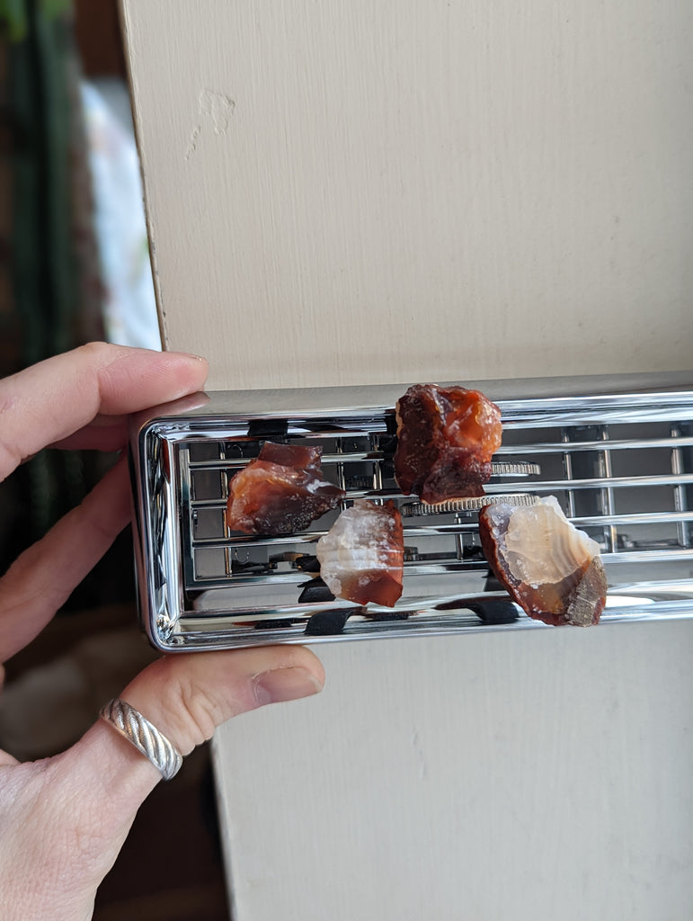Red Agate Crystal Car-ma Vent Clips