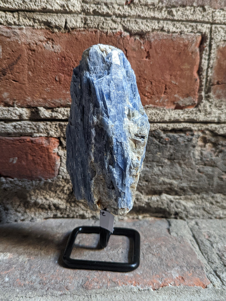 Blue Kyanite on Metal Stand