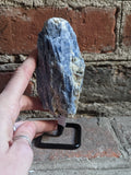 Blue Kyanite on Metal Stand
