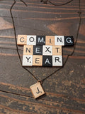 Scrabble Letter Brass (Black or White)