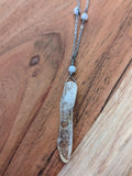 Citrine and Moonstone Stainless Necklace