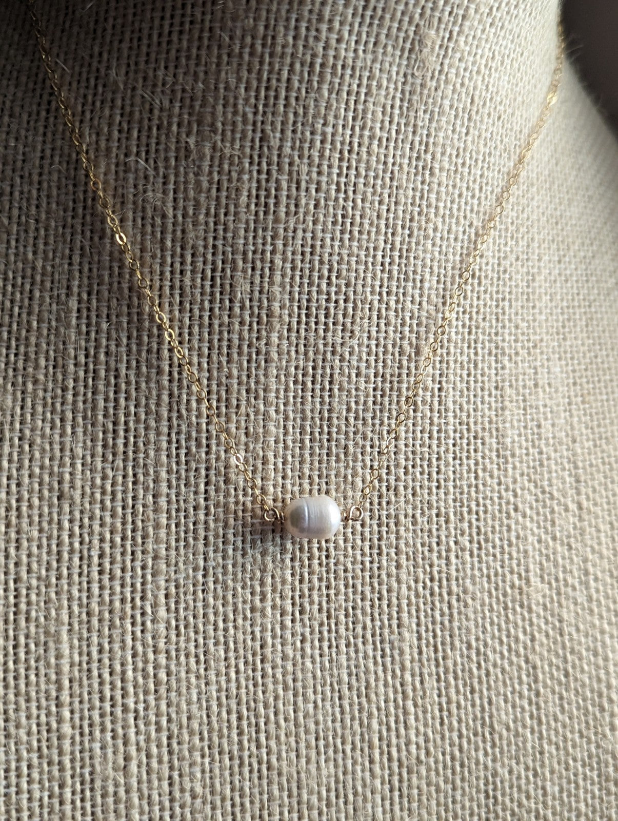 Freshwater Pearl Pendant on 14k Gold Fill (MTO)
