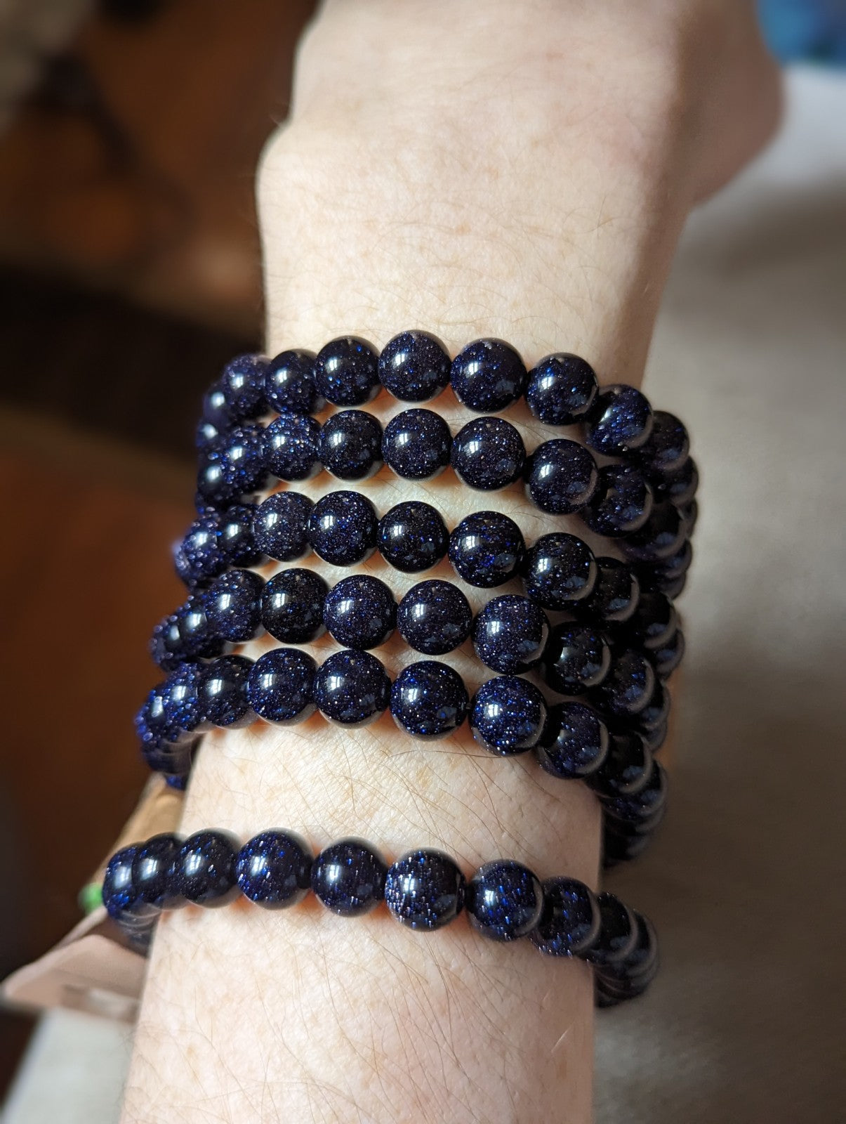 Blue Goldstone Bracelet (Various sizes available)